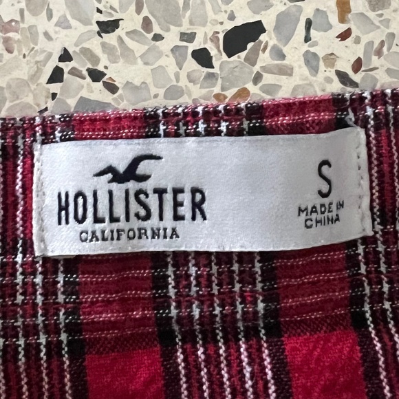 Hollister red plaid mini dress - Picture 4 of 5